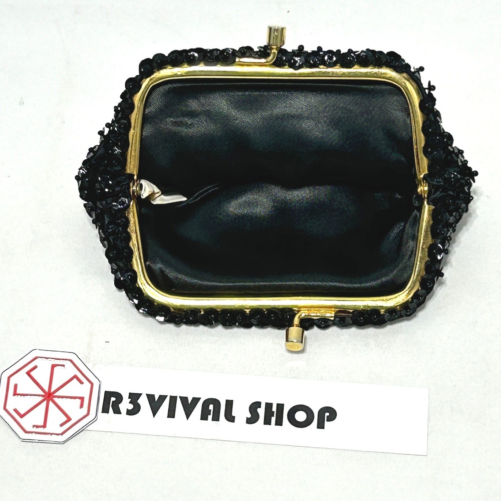 Vintage MADENOISELLE Small Beaded Coin Purse - Picture 2 of 3
